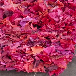 Ковер декоративный SAFAVIEH, 69 x 115 см, Rio Shag Collection, Fuchsia & Multi, ручной работы, идеально подходит для помещений с высокой проходимостью: прихожая, гостиная, спальня (SG951F)