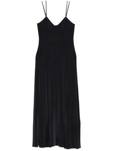 Forte Forte расклешенное платье миди, синий