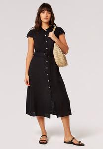 Платье-рубашка VINTAGE BUTTON Apricot, черный