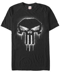 Мужская футболка с короткими рукавами и логотипом Marvel Punisher The Punisher, спрей с краской и черепом Fifth Sun