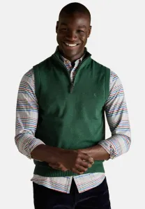 Майка-Свитер hillside с молнией на четверть длины, стандартного кроя. Joules, Green