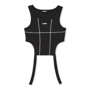 Nerdy Топ-майка SS24 женская черная