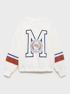 Детский хлопковый свитшот с длинным рукавом Mango