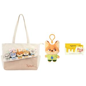 Disney Zootopia Джуди Ник Пантера Офицер Молния Финн Овца Вице-президент Куклы Плюшевый Кулон POTDEMIEL, Nick Cute Candy Pendant+Zootopia Cute Baby Party Shoulder Bag+Greeting Card