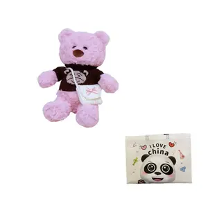 Плюшевая кукла медведь свитер мультяшный рюкзак высота 30см Bitter purchase, розовый