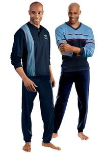 LE JOGGER Пижама длинная в цвете Navy, Sky Blue