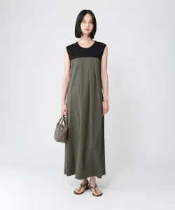 Двухцветное макси-платье Babylone, цвет Charcoal 18