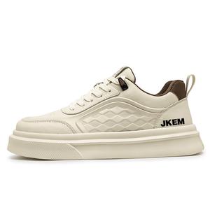 JKEM Скользоустойчивые амортизирующие износостойкие увеличивающие рост низкие скейтерские кроссовки мужские абрикос, цвет Apricot
