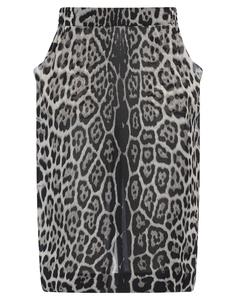 Юбка миди Saint Laurent, светло-серый