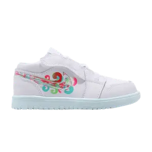 Кроссовки Air Jordan Air Jordan 1 Low ALT PS 'White Multi', белый