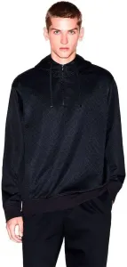 Armani Exchange мужской худи с принтом и молнией на четверть