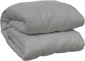 Утяжеленное одеяло vidaXL 200х240 см, 6 кг, хлопок, серый, King, Heavy Weight Endurance