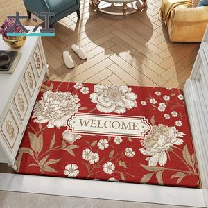Dajiang Ковер 80х140 см для прихожей, роскошный стиль, цветочный узор, можно обрезать