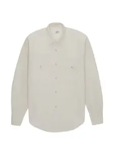 Рубашка с нагрудными карманами на кнопках Fortela, бежевый