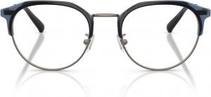 COACH Мужские очки для зрения Hc5193 Round, Satin Gunmetal/Demo Lens