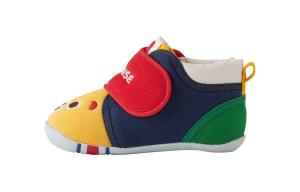 Кроссовки с цветными вставками и застежкой-липучкой MIKI HOUSE, желтый