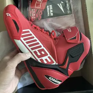 SCOYCO Ботинки для мотоцикла Star Riding Boots Dennis Rally, внедорожные гоночные, всесезонные, водонепроницаемые, противоударные, для мото-путешествий, красные, размер 39