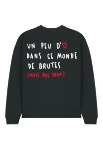 Толстовка BRUTE BACK EMBROIDERY UNISEX OVERSIZE Mira Paris, черный