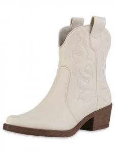 Ботильоны VAN HILL Cowboy Boots Elizabeth, кремовый