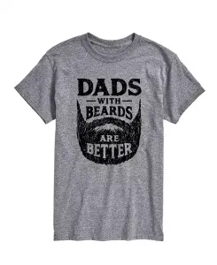 Мужская футболка с коротким рукавом "Dads with Beards Are Better" AIRWAVES, серый
