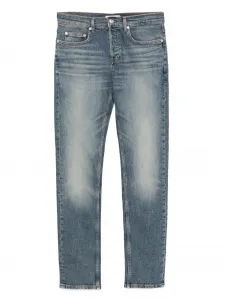 Джинсы с эффектом потертости SANDRO, синий