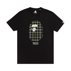 Футболка BAPE x Barbour, черная