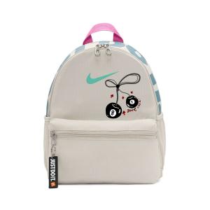 Nike Тканевый рюкзак обычный детский серый белый, Color Block Red Peach