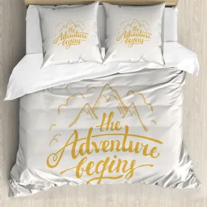 Пододеяльник ABAKUHAUS Adventure, яркий дорожный, с защитой от клещей, подходит для аллергиков с наволочками, 200 см x 200 см - 80 x 80 см, земляной желто-абрикосовый Abakuhaus