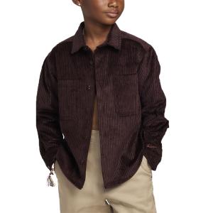 Nike Детский топ Swoosh Burgundy Red/Black Pony для подростков