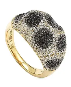 Кольцо Suzy Levian из стерлингового серебра с кубическим цирконием в пятнышках Suzy Levian New York, gold