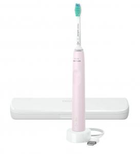 Звуковая зубная щетка Philips Sonicare 3100 Pink HX3673/11 + Travel Case, 1 шт