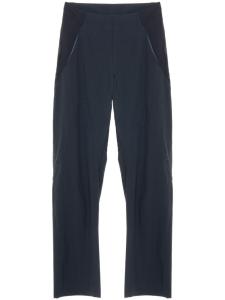 Брюки прямого кроя со вставками Post Archive Faction, черный