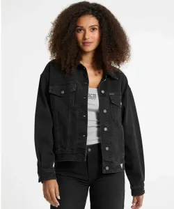 Джинсовая куртка GUESS (женская) свободного кроя, куртка-тракер Guess Jeans, цвет Dark Indigo (Gjuv)