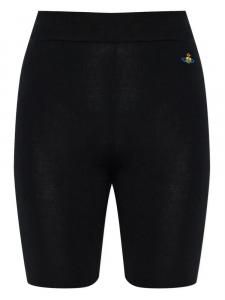 Шорты с вышитым логотипом Vivienne Westwood, черный