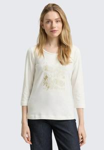 Топ TOM TAILOR MIT PRINT, Whisper White/Off-White