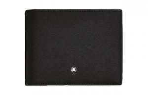 Кошелёк из кожи телёнка Full Grain мужской чёрный MONTBLANC