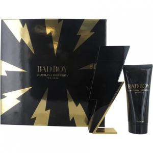 Carolina Herrera Bad Boy 2 Piece Gift Set: Eau De Toilette 100ml - Shower Gel 100ml