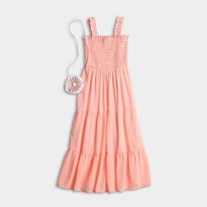 Детское платье макси из шифона с сумочкой Speechless, Coral