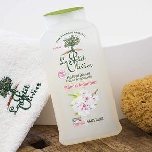 Гель для душа с цветком миндаля, 500 мл, производство Франция, Le Petit Olivier