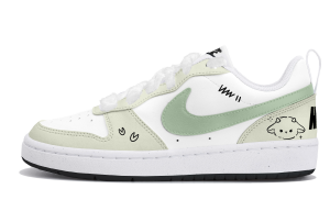 Nike Кроссовки для скейтбординга Court Borough Low top Kids' White Green для подростков