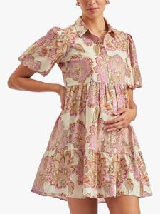 Роскошное льняное платье hope с цветочным узором для беременных Ripe, разноцветный