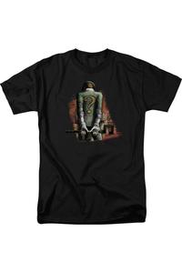 Футболка с коротким рукавом для взрослых Batman Arkham City Riddler Convicted Gildan, черный