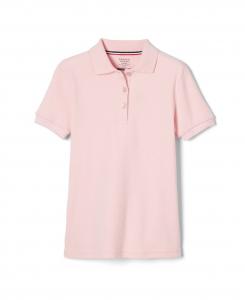 Рубашка-поло интерлок с короткими рукавами и воротником-пико для больших девочек French Toast