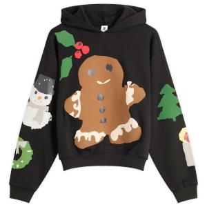 Классическая толстовка из хлопкового флиса Skims X cpfm, Onyx Gingerbread Print