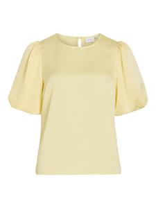 VILA Блуза 'VIELLETTE' в пастельно-желтом цвете