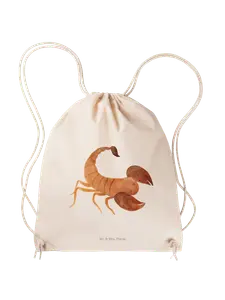 Спортивная сумка Mr & Mrs Panda Sportbeutel Sternzeichen Skorpion ohne Spruch, кремовый