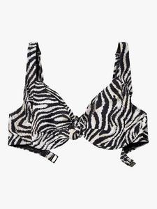Electra Zebra Print топ бикини с полными чашками Panos Emporio, Neutral/Multi