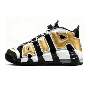 Nike Air More Uptempo Ink Gold Condensed Incense, удобные и универсальные кроссовки для баскетбола в винтажном стиле с амортизирующей подошвой и высоким верхом