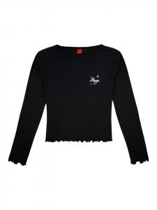 Черная рубашка для сна HUGO