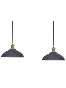 Beliani Подвесные светильники CHEYYAR в черно-латунном исполнении - (Ш) 65 x (В) 126 x (Д) 14 см